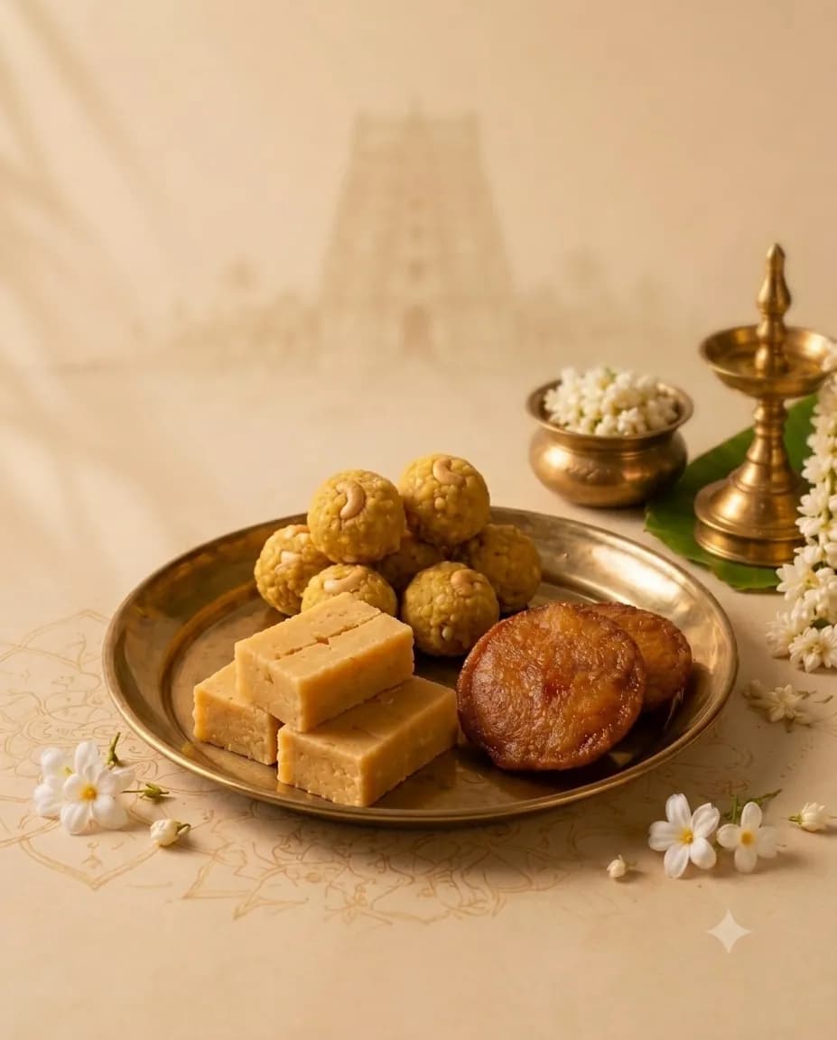 Traditional Tamil sweets from The Heritage Sweets